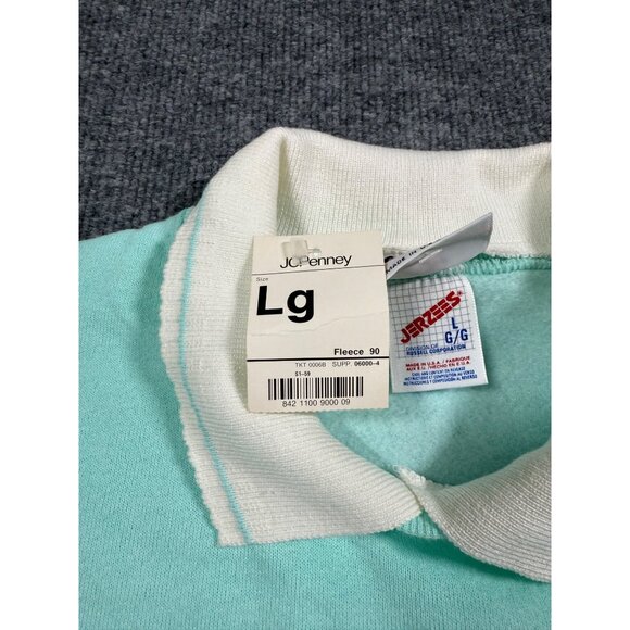 NWT Vintage Jerzees Morning Sun Crew Neck Collared Sweatshirt Sweater Floral Siz - Picture 9 of 9